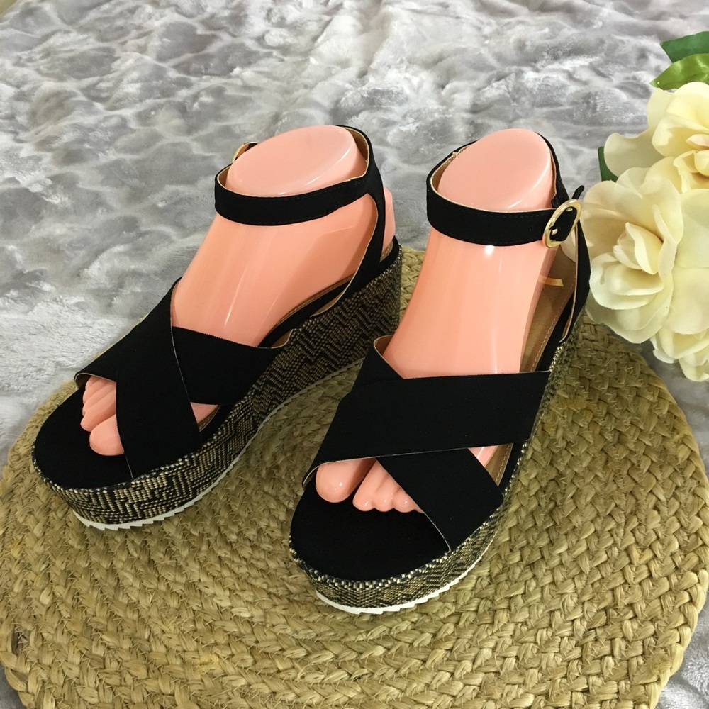 Report Peppermint Platform Espadrille Sandals 7.5